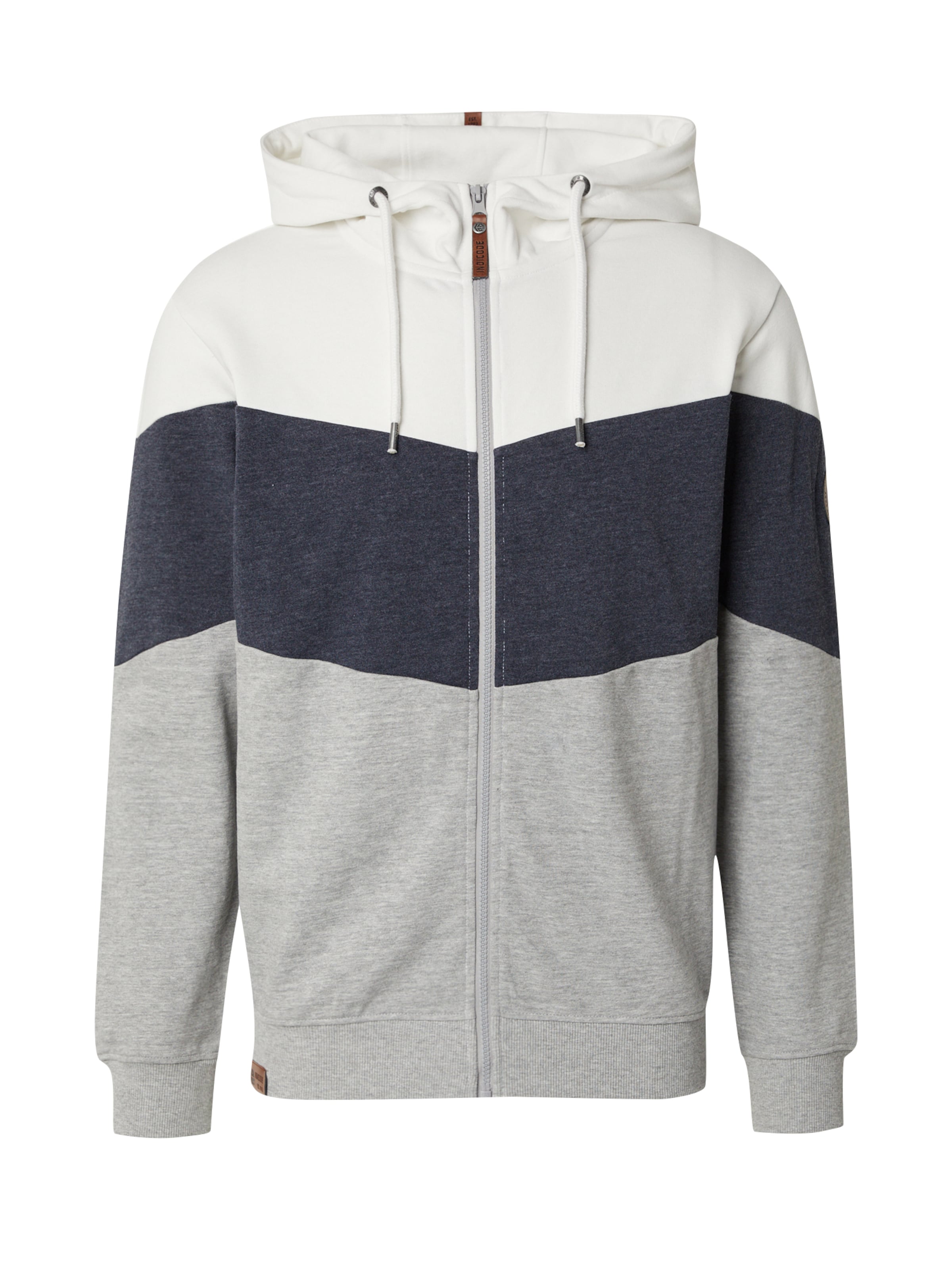 INDICODE JEANS Tréning dzseki 'Altos' - szürke: elől