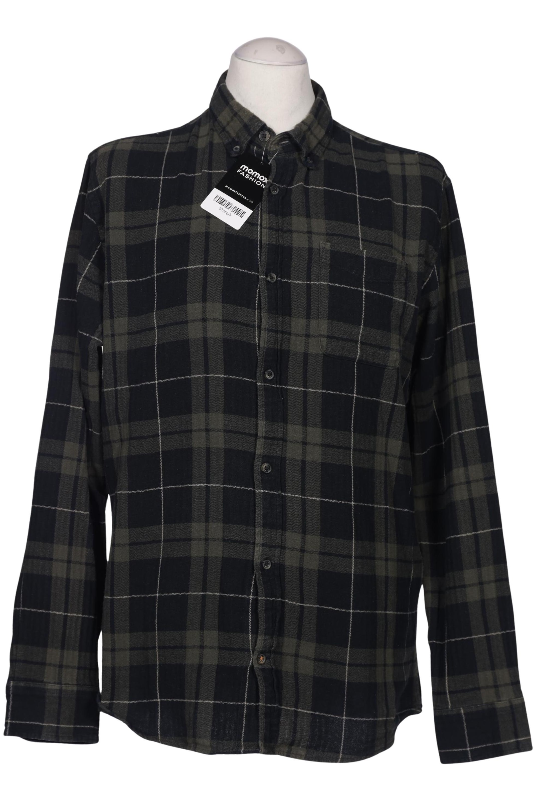 JACK & JONES Button Up Shirt in L in Green: front
