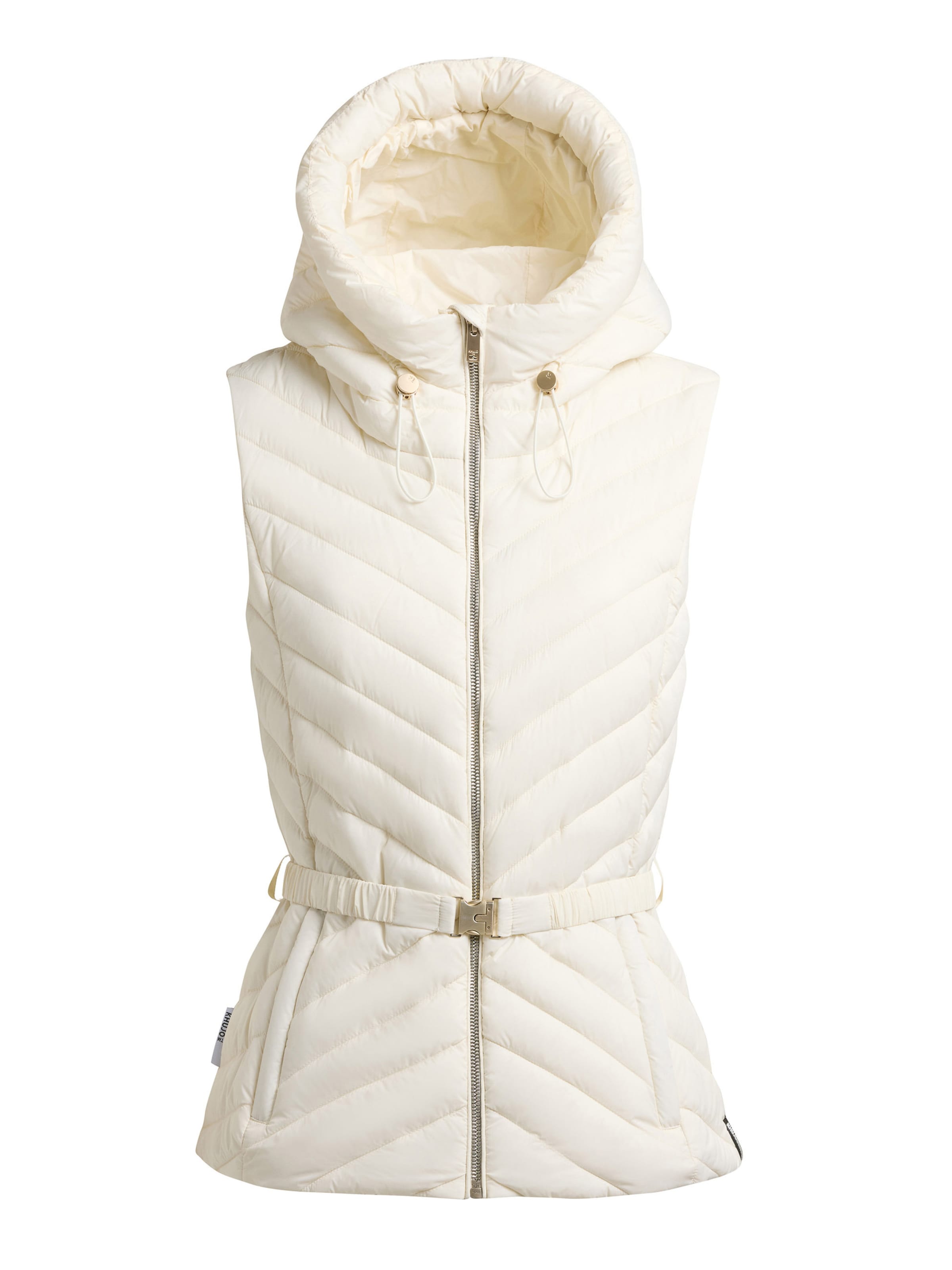 Gilet 'Demie' di khujo in bianco: frontale