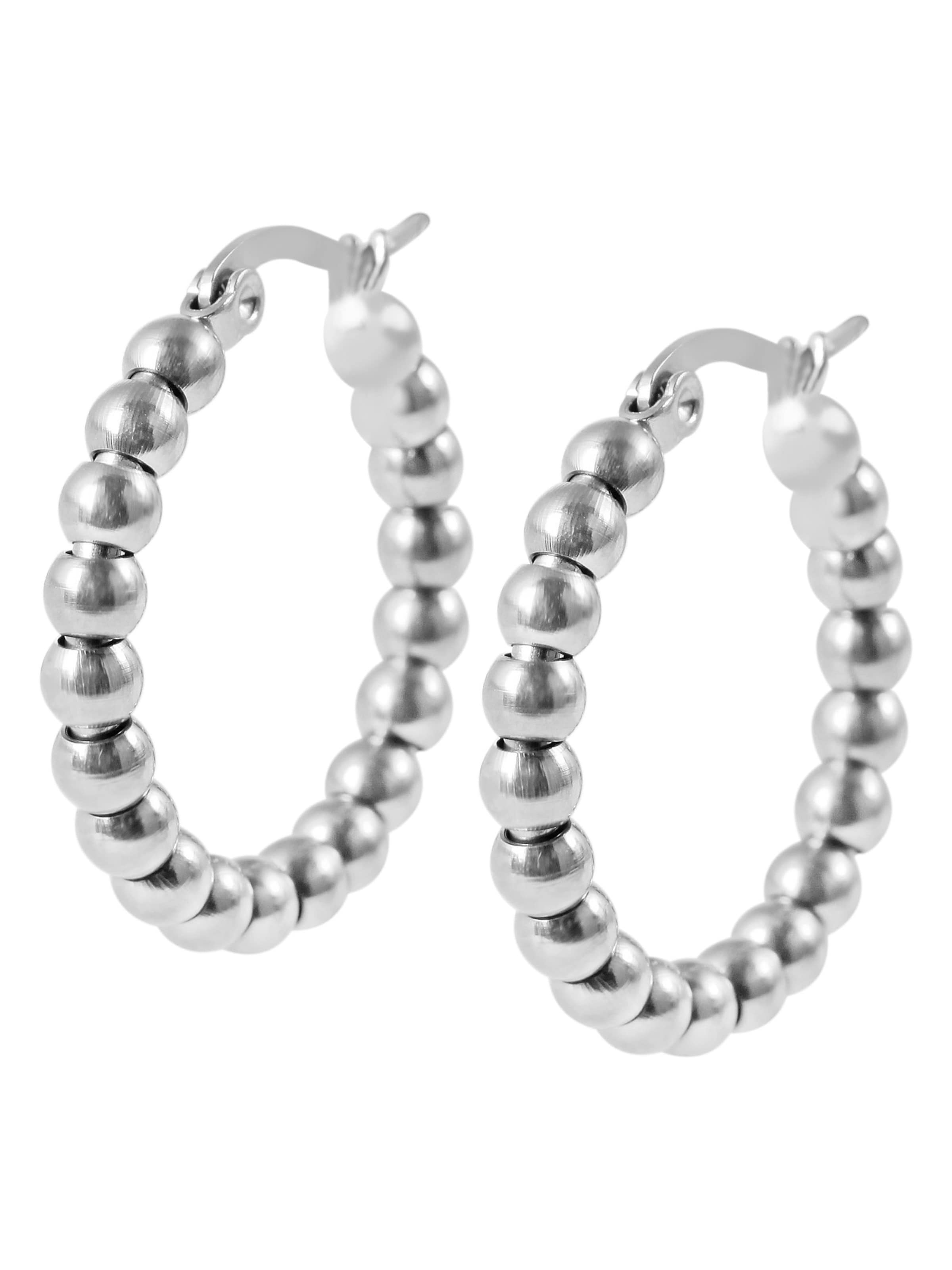 Akzent Earrings 'Korinna, hautverträglich' in Silver: front