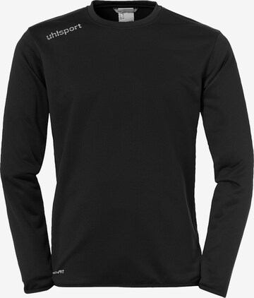 UHLSPORT Athletic Sweatshirt in Black: front