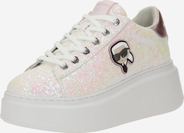 Karl Lagerfeld Ниски маратонки 'ANAKAPRI' в сребърно: отпред