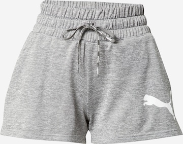 PUMA Workout Pants 'Fit Tech Knit 3" Short' in Grey: front