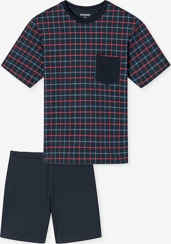 SCHIESSER - Pijama corto ' Comfort Essentials ' en azul: frente