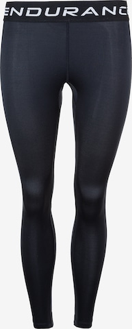 ENDURANCE Skinny Sportbroek 'Power' in Zwart: voorkant