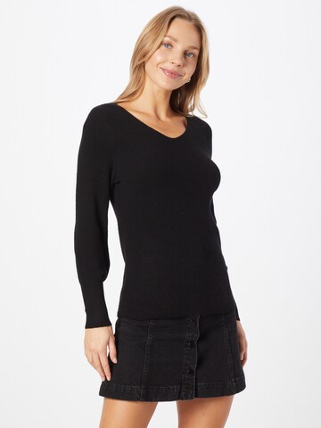 ONLY Пуловер 'LATIA' в черно: отпред