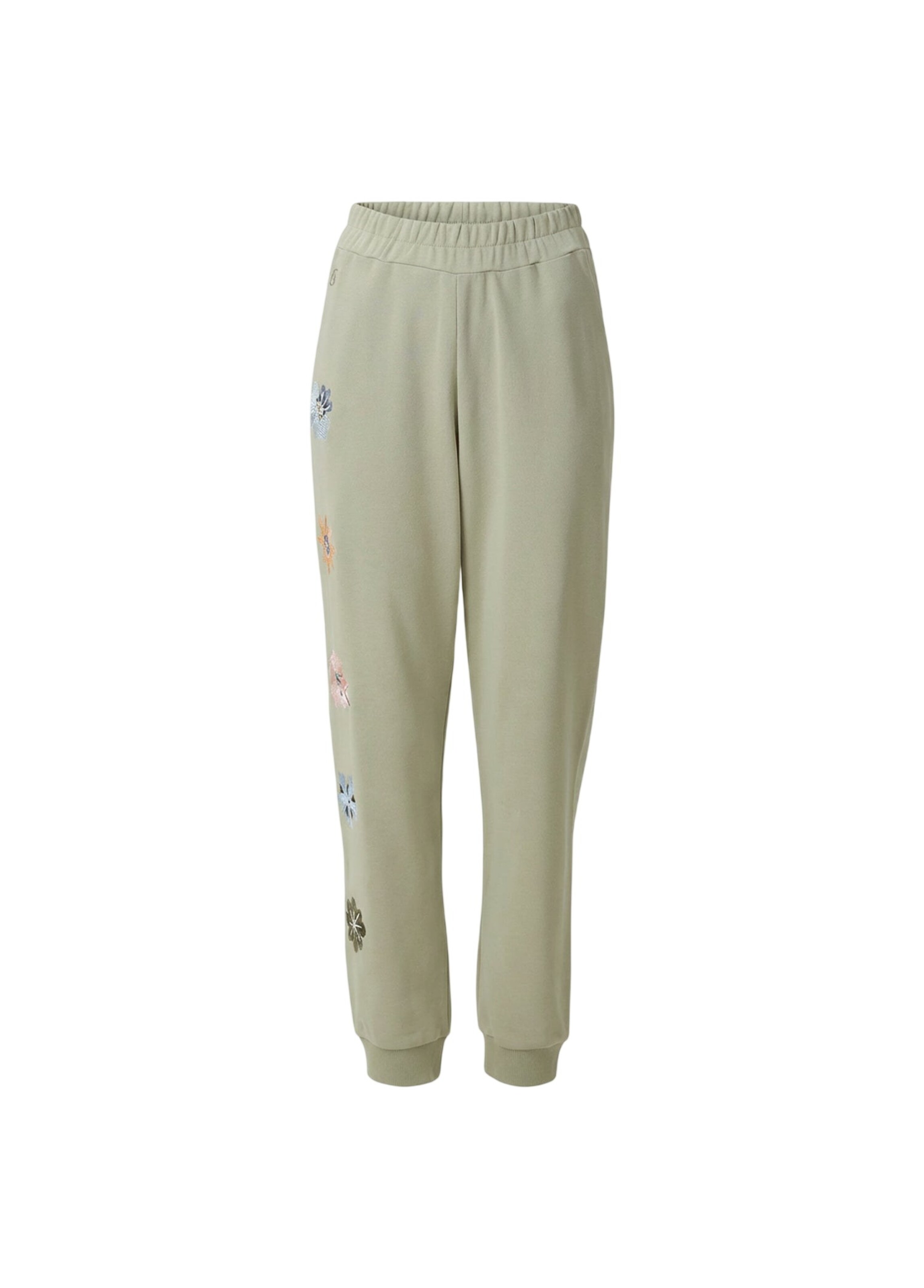 Effilé Pantalon de sport BASSIGUE en vert : devant