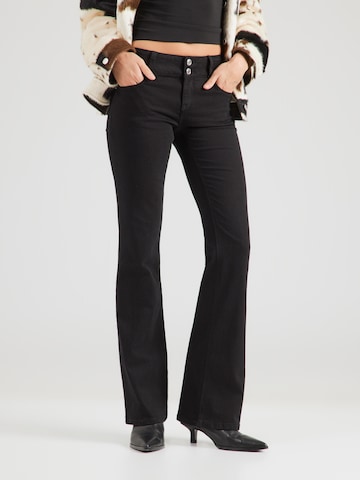 Tally WeijlFlared/zvonoliki kroj Traperice - crna boja: prednji dio