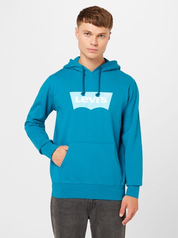 LEVI'S ® - Sweatshirt 'Standard Graphic Hoodie' em azul: frente