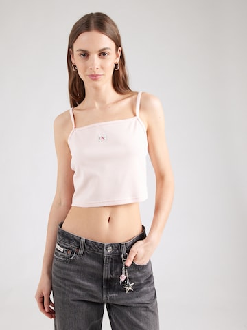 Calvin Klein Jeans Топ в Ярко-розовый: спереди