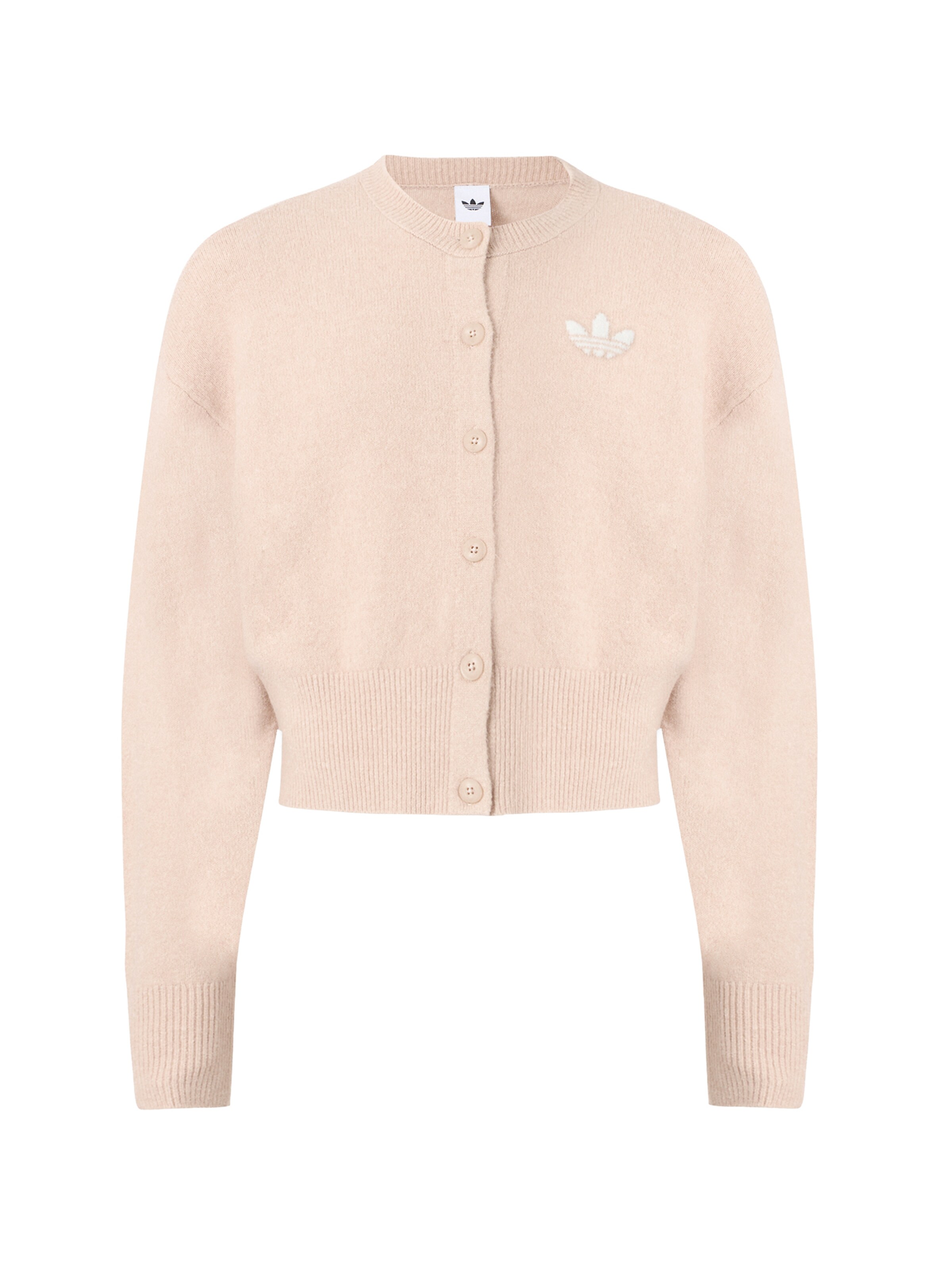 ADIDAS ORIGINALS - Casaco de malha 'ESSENTIALS ' em castanho: frente