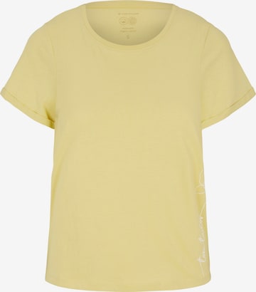 TOM TAILOR Shirt in Yellow: front