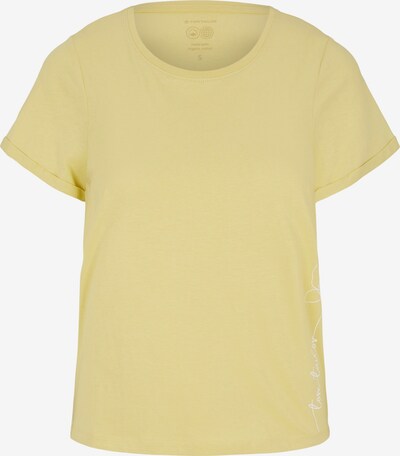 Tricou TOM TAILOR pe galben deschis / alb, Vizualizare produs