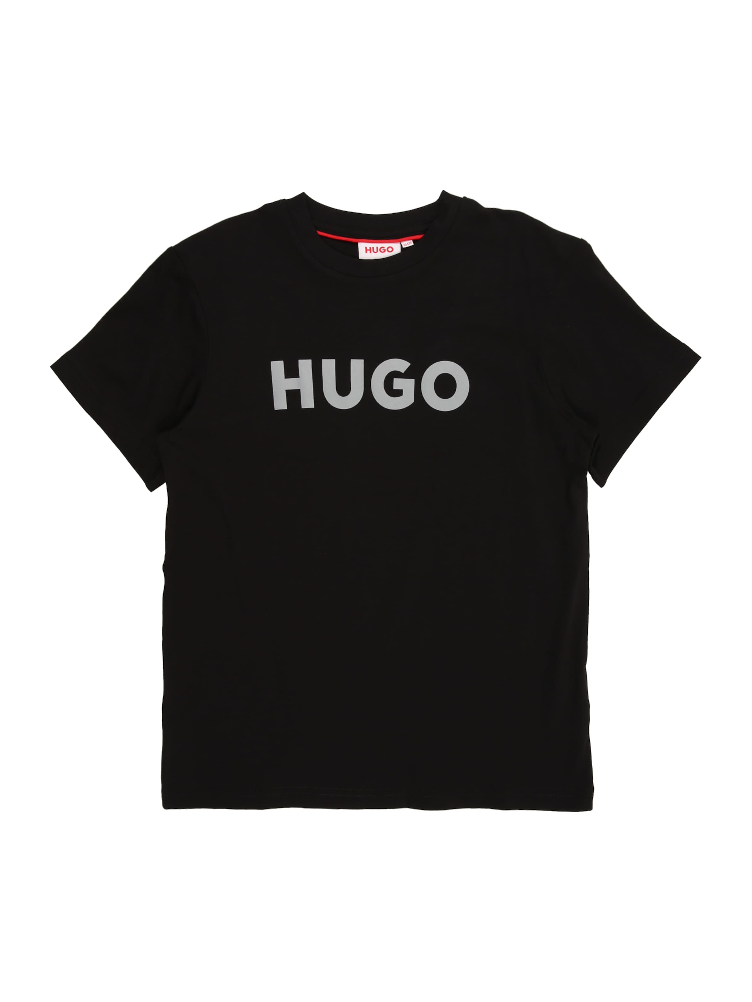 HUGO - Camiseta en negro: frente