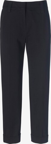 Coupe slim Pantalon Fadenmeister Berlin en noir : devant