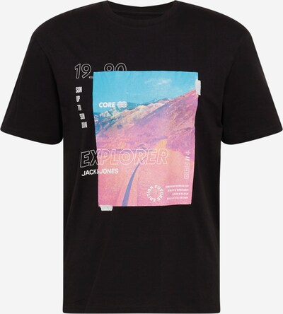 JACK & JONES قميص 'SETH' بـ أزرق فاتح / زهري / أسود / أبيض, عرض المنتج