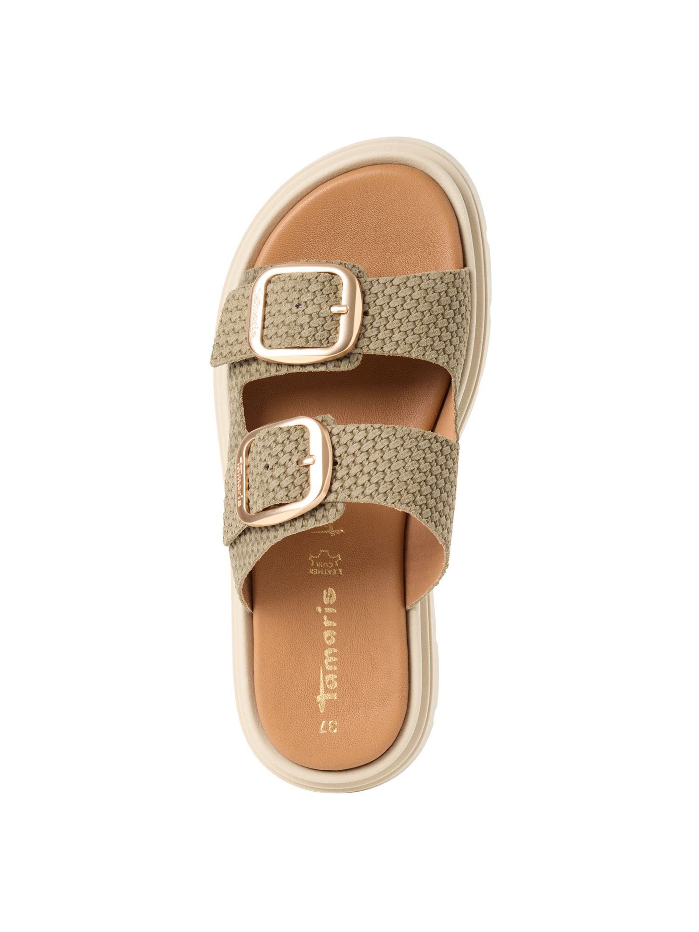 Tamaris Pantolette in Grün