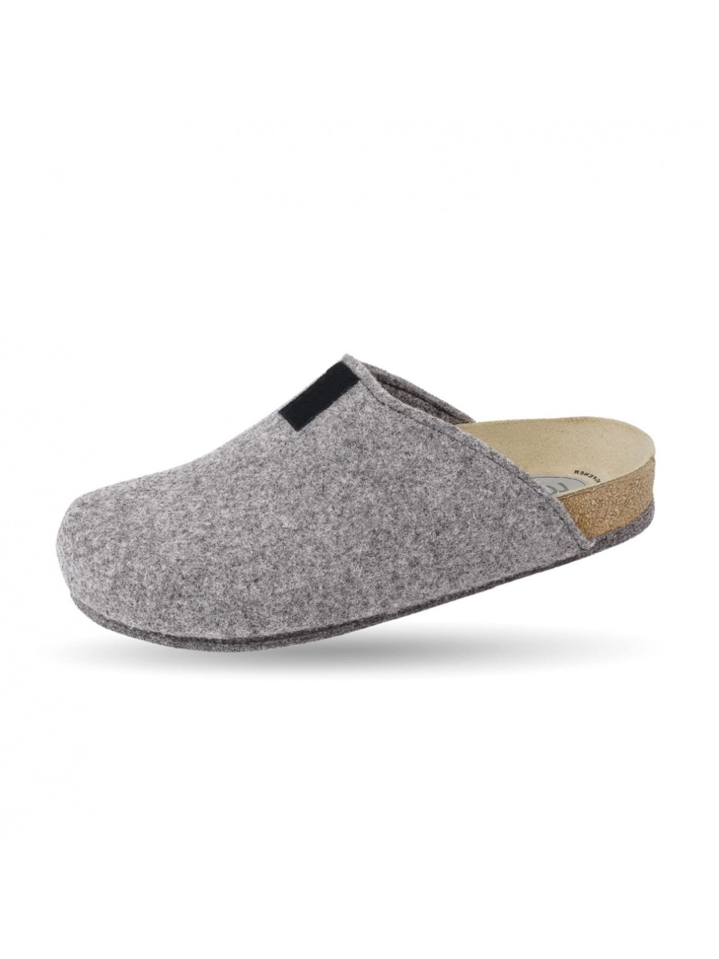Weeger Clogs 'Hausschuh Art 48017-50' in Grey: front