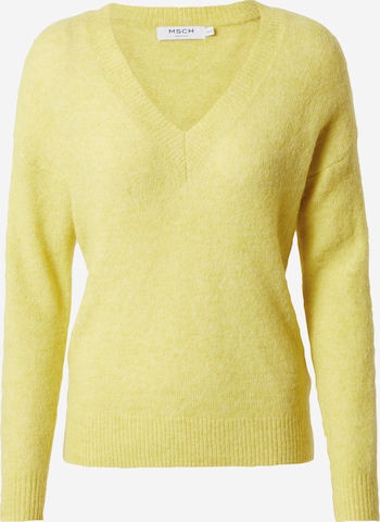 MSCH COPENHAGEN Sweter 'Lisa' w kolorze żółty: przód