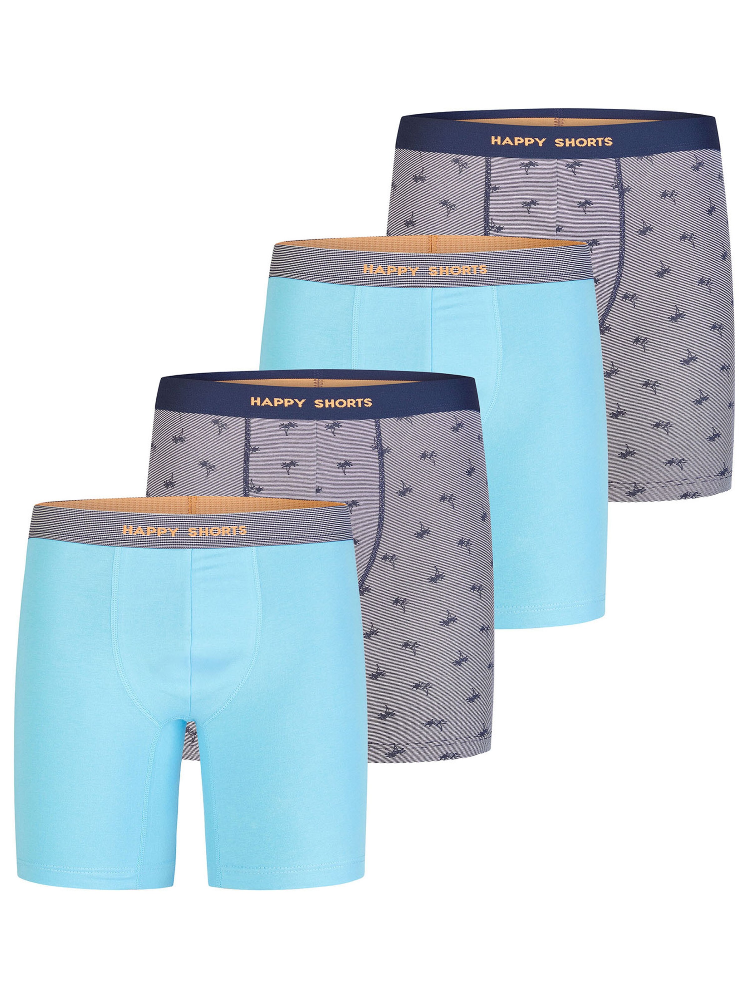 Happy Shorts Boxershorts in Blauw: voorkant