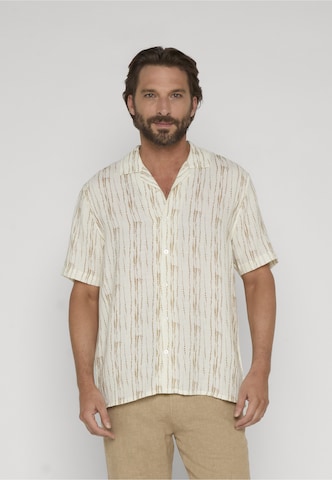 Coupe regular Chemise 'Speks' INDICODE JEANS en marron : devant