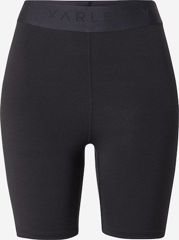 Varley Skinny Workout Pants in Black: front