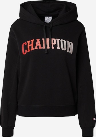 Champion Authentic Athletic Apparel Μπλούζα φούτερ σε μαύρο: μπροστά