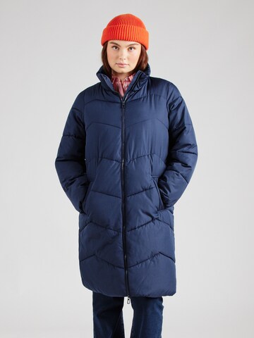 Vero Moda Curve Mantel 'VMCLigario' in Blau: Vorderseite