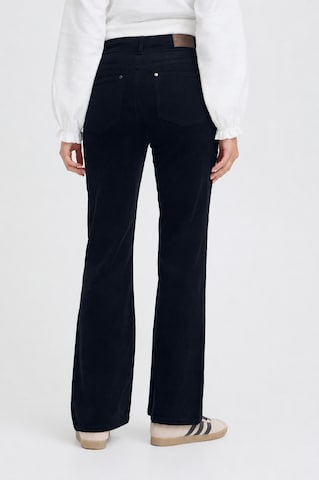 évasé Pantalon Pulz en bleu