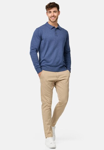 INDICODE JEANS Trui 'Chips' in Blauw