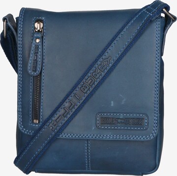 HILL BURRY Crossbody Bag in Blue: front
