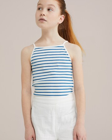 Top di WE Fashion in blu: frontale