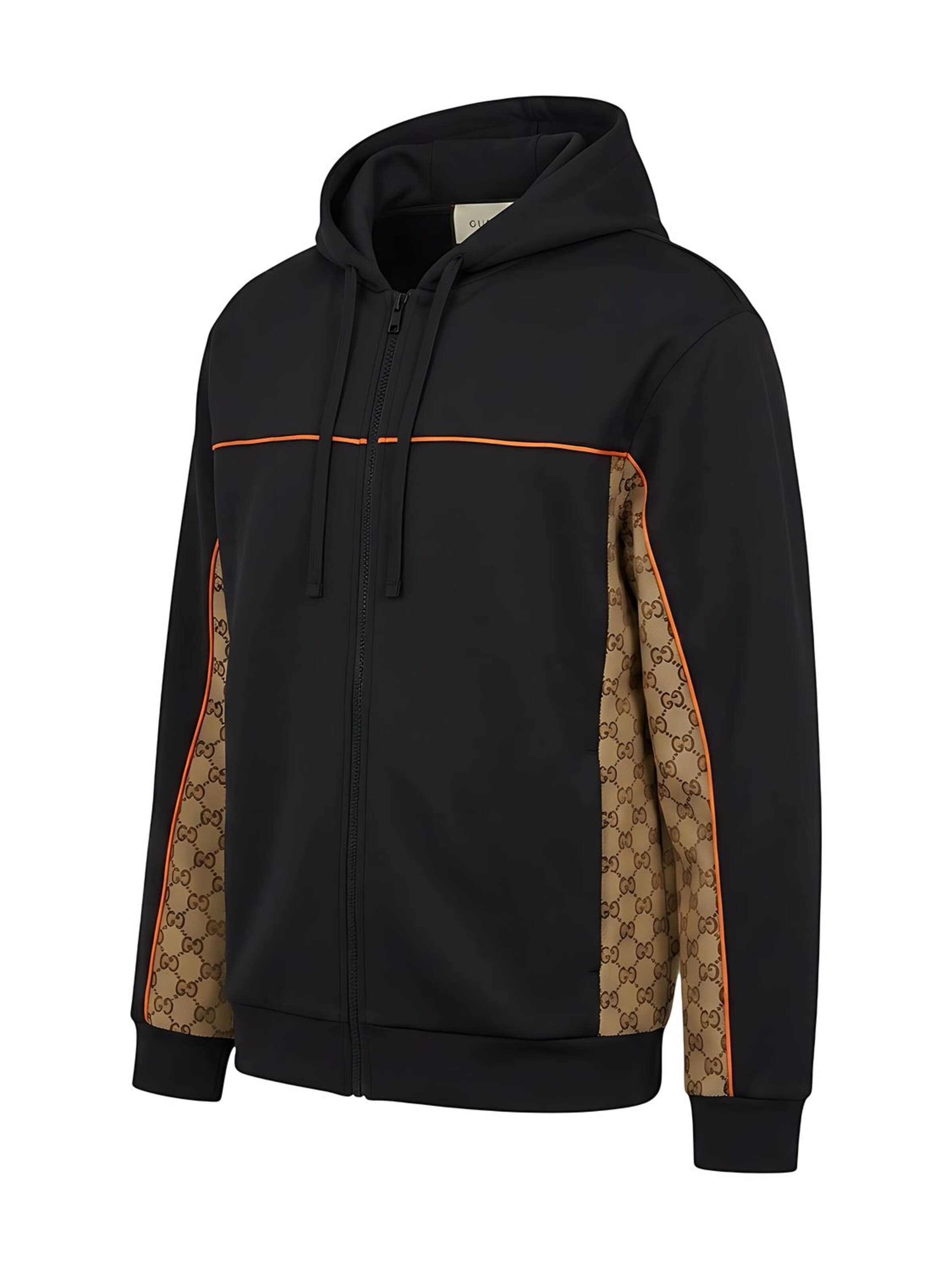 Gucci Sweat jacket 'Gucci Herrenjacke mit Reißverschluss schwarz' in Black