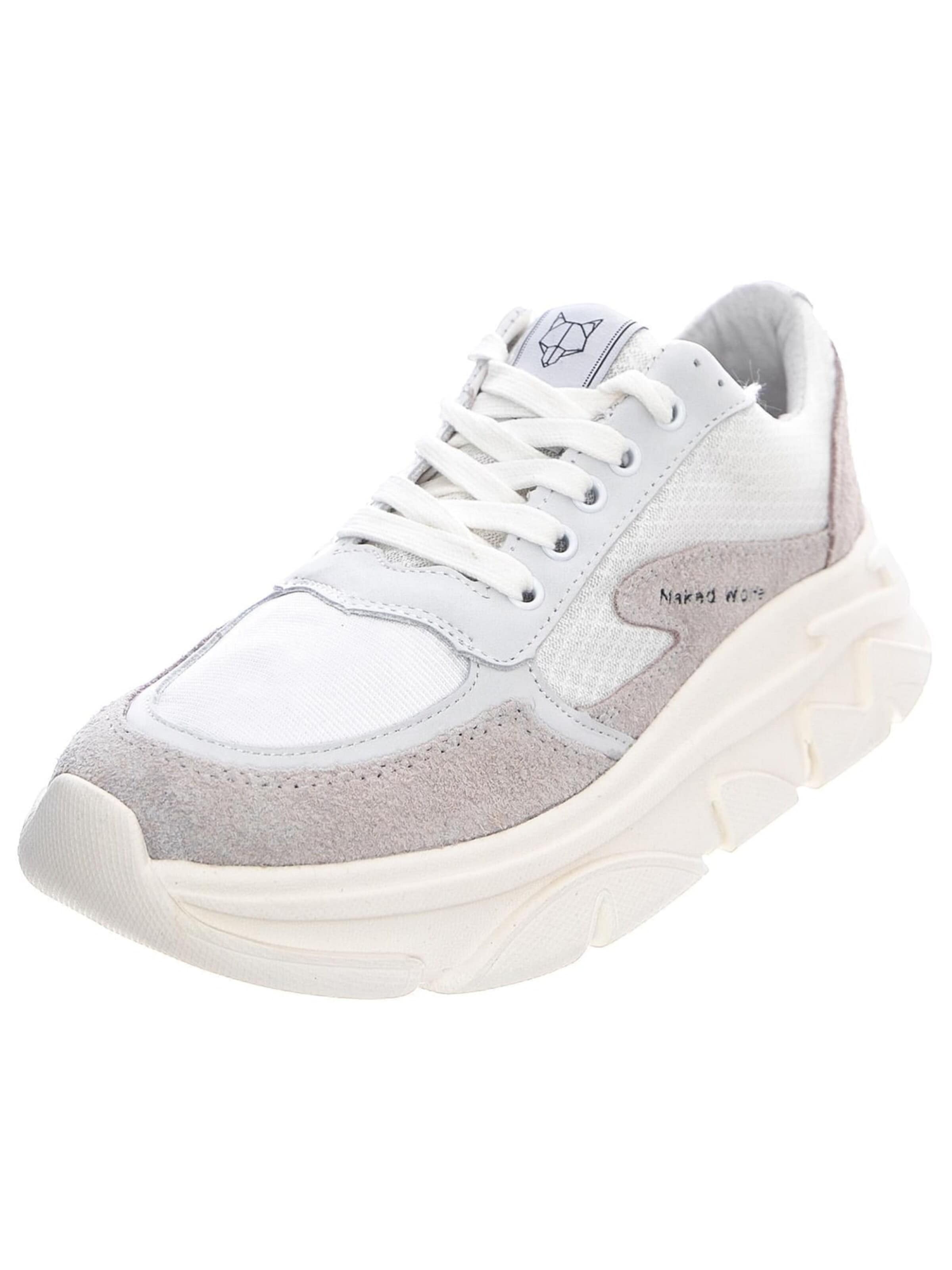 NAKED WOLFE Athletic Lace-Up Shoes 'Waves Sneakears' in White: front