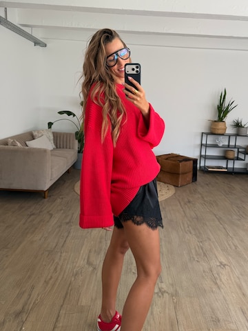 raudona Kamila Šikl Megztinis