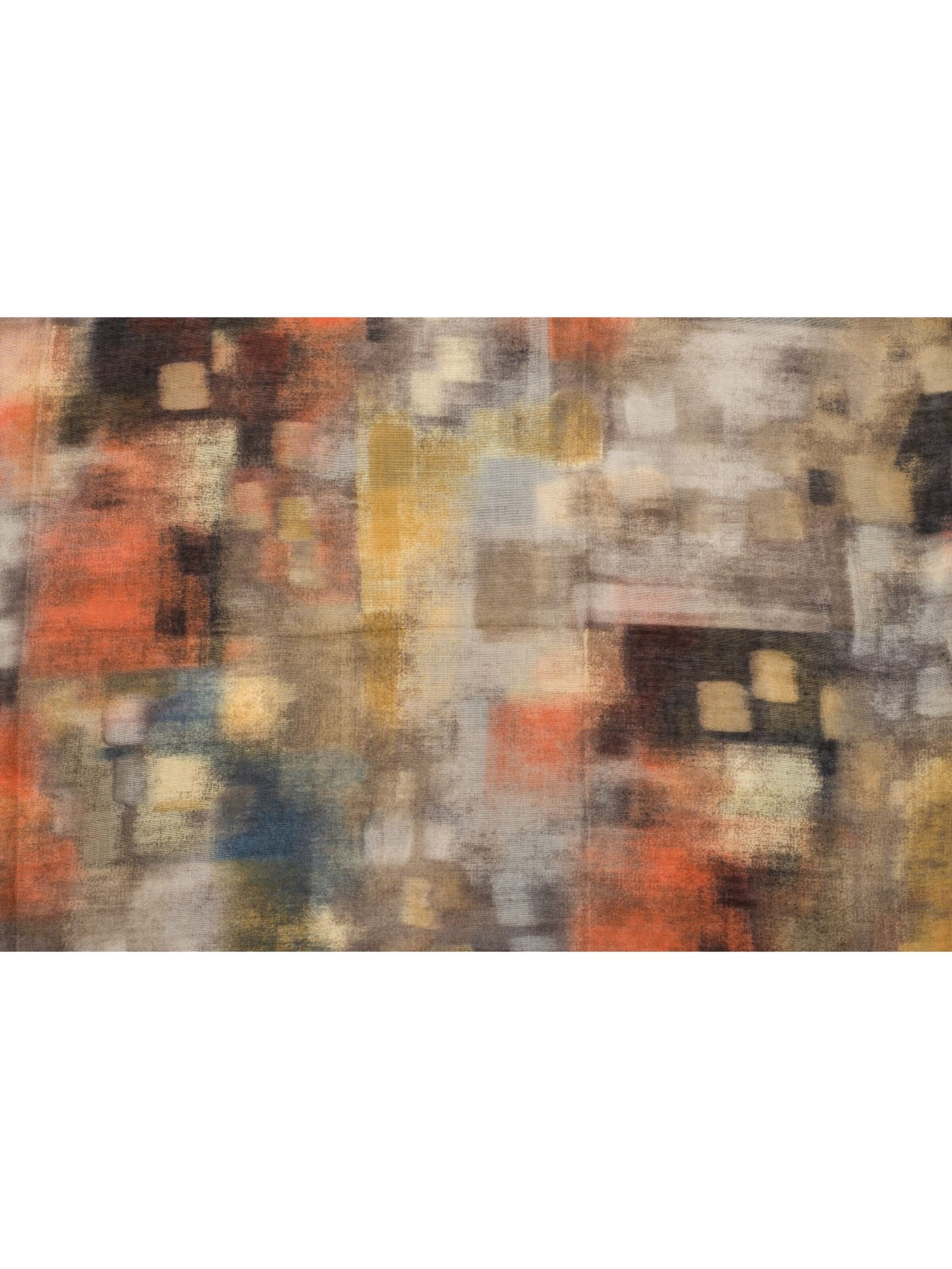 styleBREAKER Loop scarf 'Loop Schal mit buntem Pinselstrich Muster' in Orange