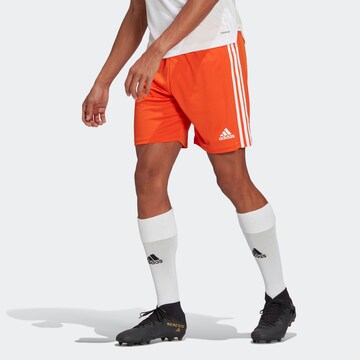 ADIDAS SPORTSWEAR Regular Workout Pants 'Squadra 21' in Orange: front