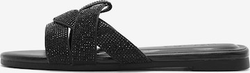 Mule Derimod en noir : devant