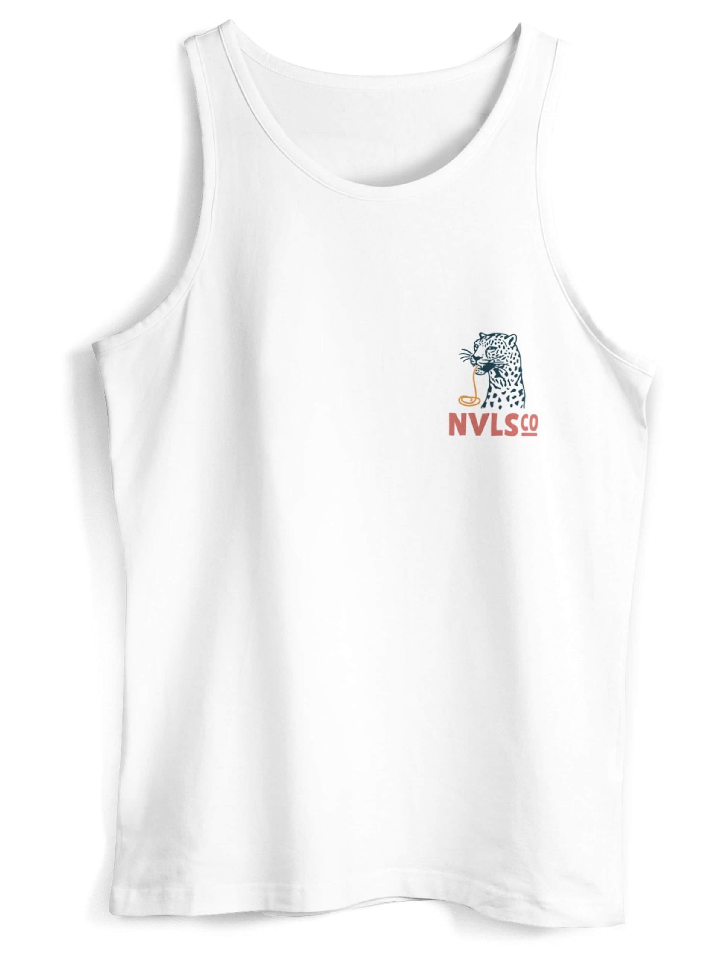 Neverless Shirt 'Eat pasta' in White: front