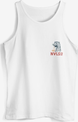 Neverless Shirt 'Eat pasta' in White: front