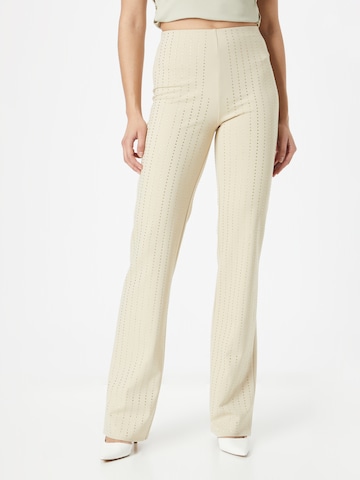 Samsøe Samsøe Flared Pants 'CRYSTAL' in Beige: front