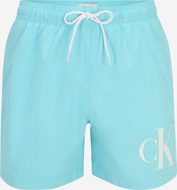 Shorts de bain Calvin Klein Swimwear en bleu : devant