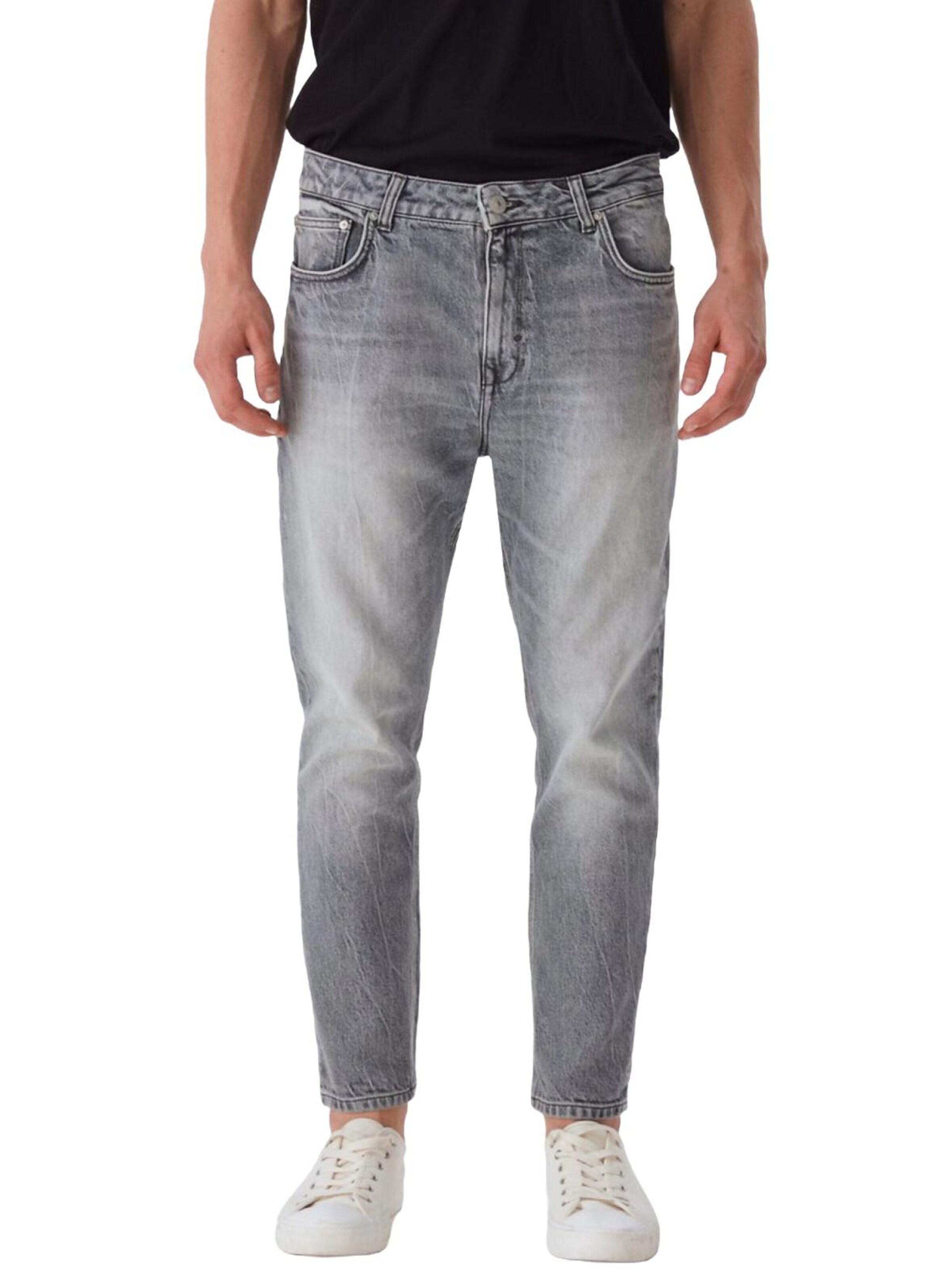 LTB Jeans - Tapered Vaquero 'LTB Jeans Herren Alessio Tapered Slim Mid Waist Jeanshose' en gris: frente