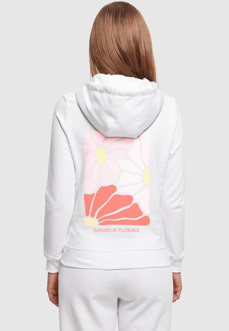 Merchcode Sweatshirt 'Douceur Florale' in White: front