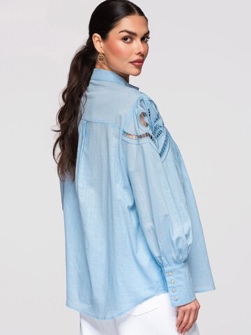 Ombre Blouse in Blue