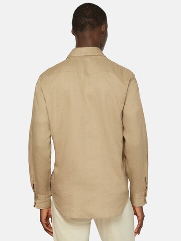 Boggi Milano Regular Fit Hemd in Beige