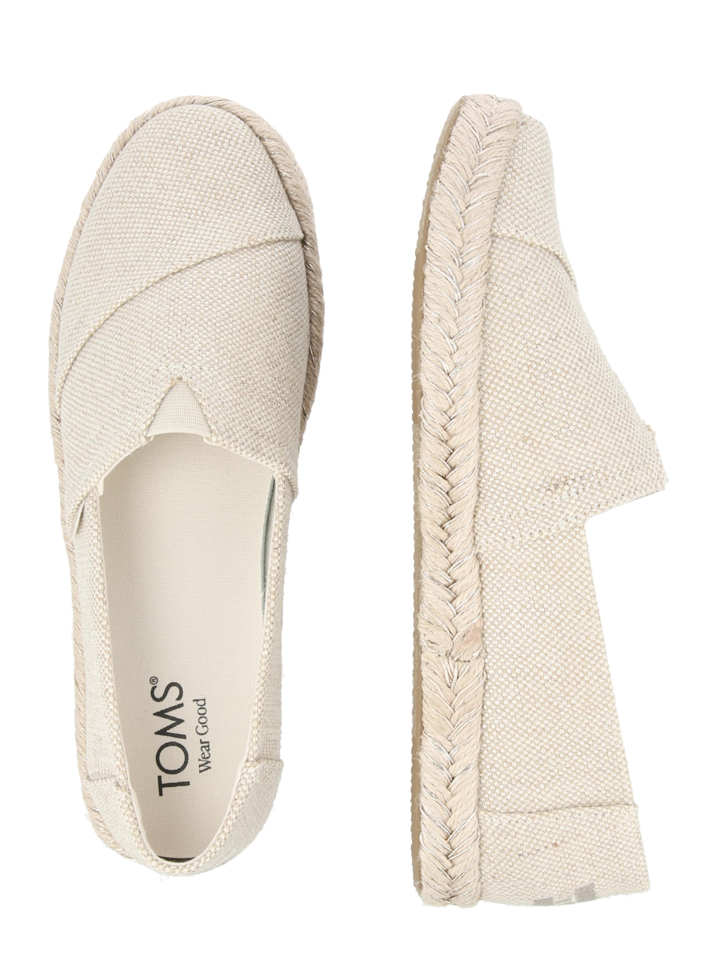 TOMS - Alpargatas en beige