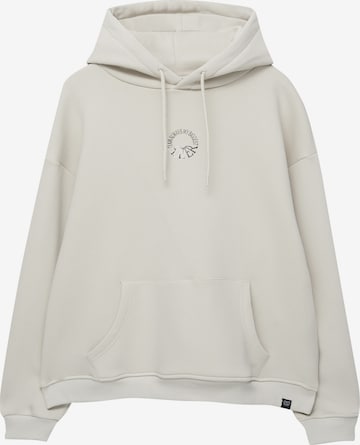 Pull&Bear Sweatshirt in Beige: front