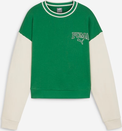 PUMA Sweat-shirt 'SQUAD' en crème / vert / jade / blanc, Vue avec produit