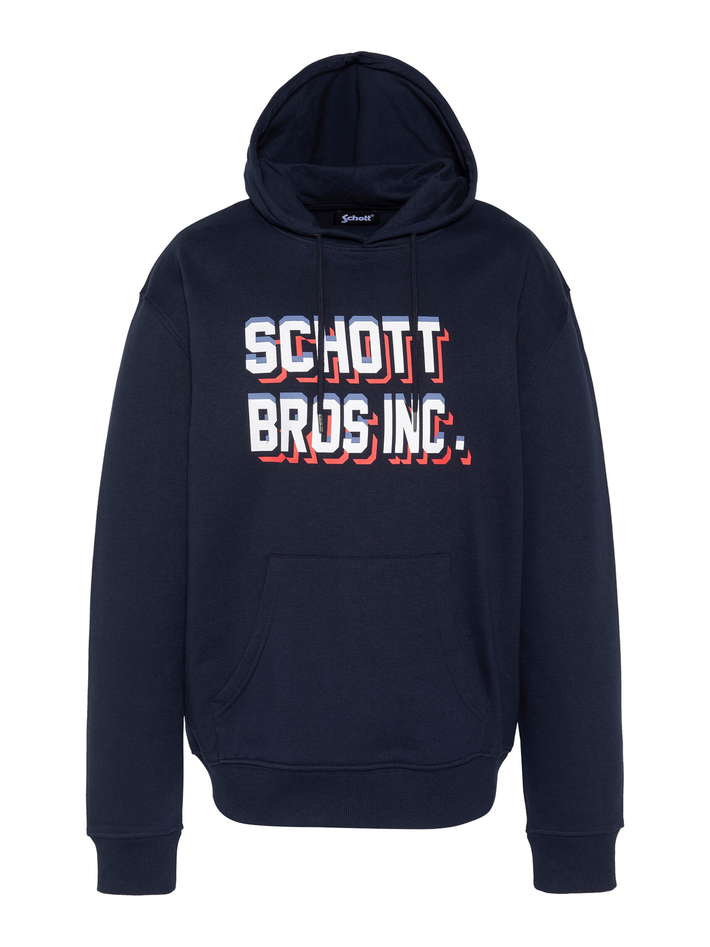 Sweat-shirt Schott NYC en bleu : devant